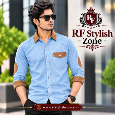 Denim Full sleeve Stylish Shart (Denim Febrick)2026