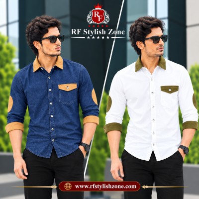 Denim Full sleeve Stylish Shart (Denim Febrick)2026