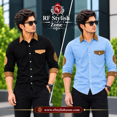 Denim Full sleeve Stylish Shart (Denim Febrick)2026