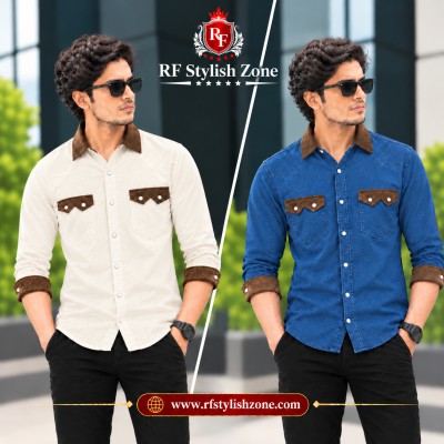 Denim Full sleeve Stylish Shart (Denim Febrick)2026