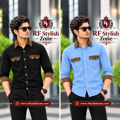 Denim Full sleeve Stylish Shart (Denim Febrick)2026